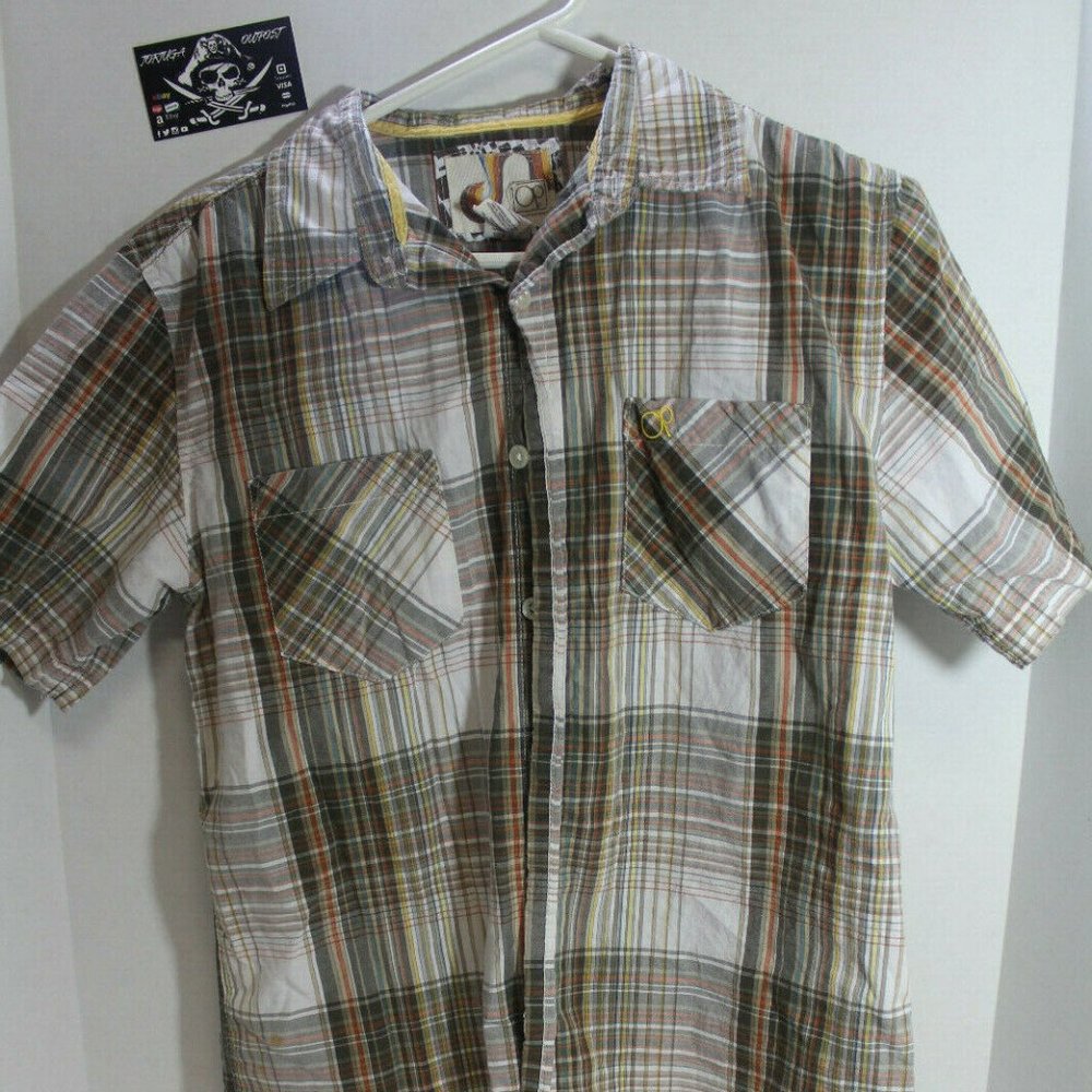 OP Ocean Pacific Mens Button Down Shirt Western SS